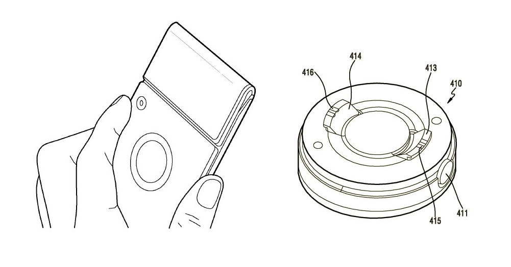 Samsung αναδιπλούμενο κινητό, Η Samsung φαντάζεται foldable smartphones με αποσπώμενη κάμερα