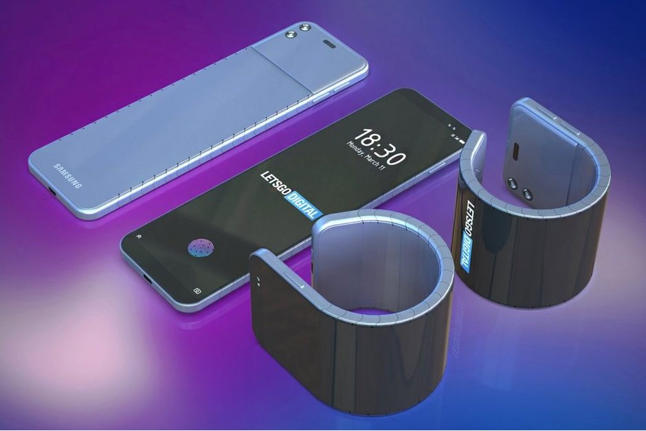 Samsung bendable smartphone, Πατέντα της Samsung για smartphone που φοριέται στον καρπό