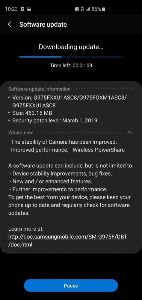 Galaxy S10, Samsung Galaxy S10: Το update Μαρτίου θα βελτιώσει το PowerShare