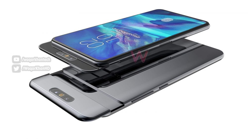 Samsung Galaxy A90, Samsung Galaxy A90: Θα έχει slide-up μηχανισμό με περιστρεφόμενη διπλή κάμερα;