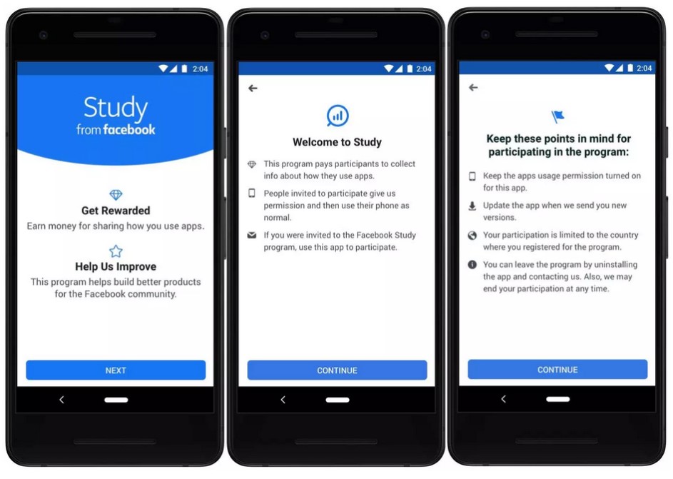 Facebook Study, Facebook Study: Η ερφαρμογή που πληρώνει για πληροφορίες από τις εφαρμογές σου