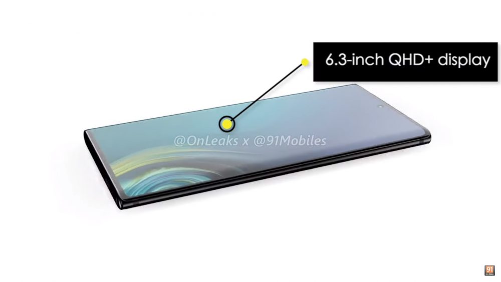 Galaxy Note 10, Samsung Galaxy Note 10: Πρόσφατο render με το πως θα είναι το design (video)