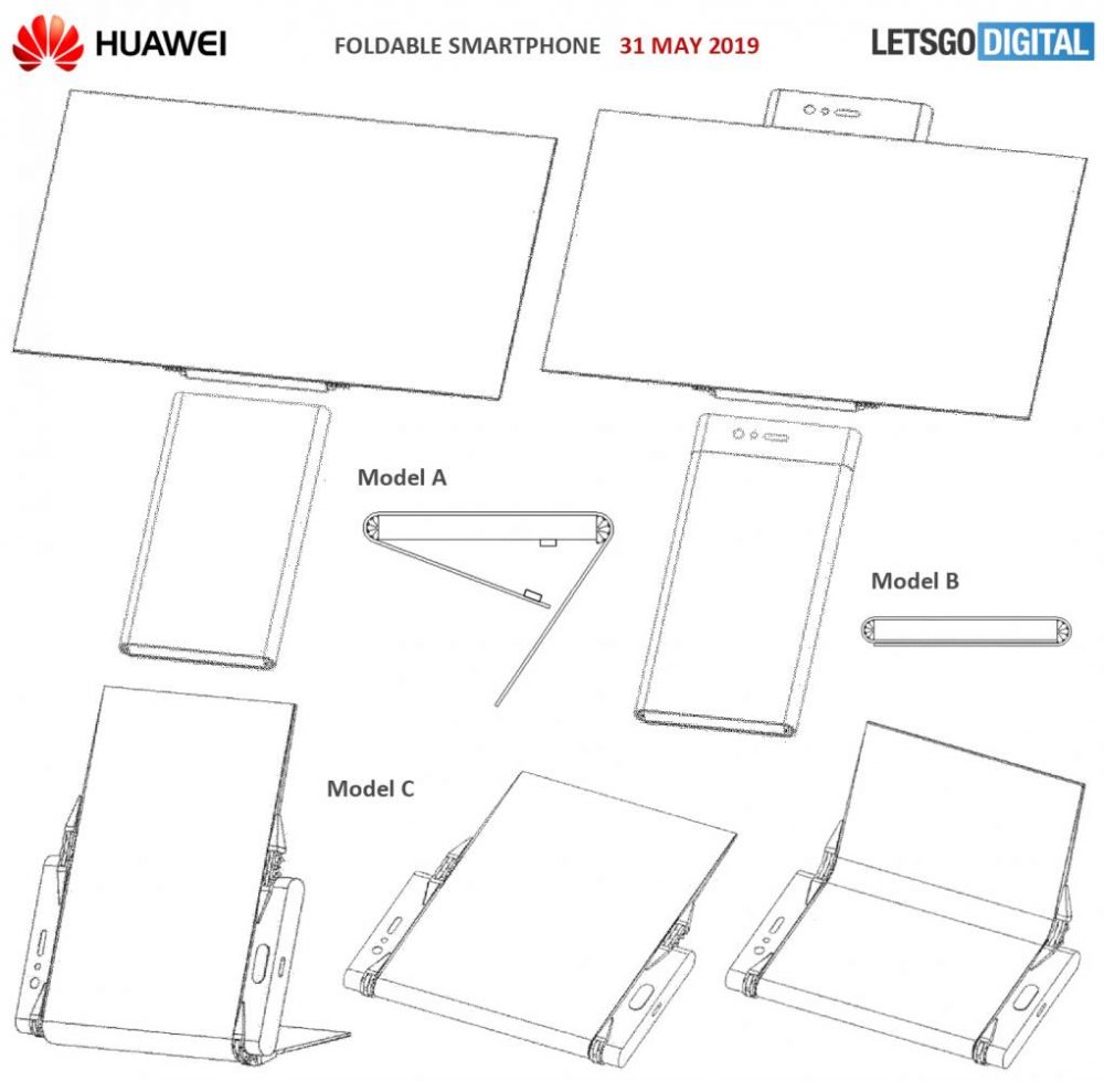 Huawei, Huawei: Κατέθεσε δίπλωμα ευρεσιτεχνίας για dual foldable smartphone με ειδικές αρθρώσεις
