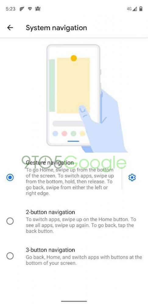 Android Q, Android Q Beta 5: Η ρύθμιση Back Sensitivity αφορά την πλήρη πλοήγηση στα μενού μέσω gestures