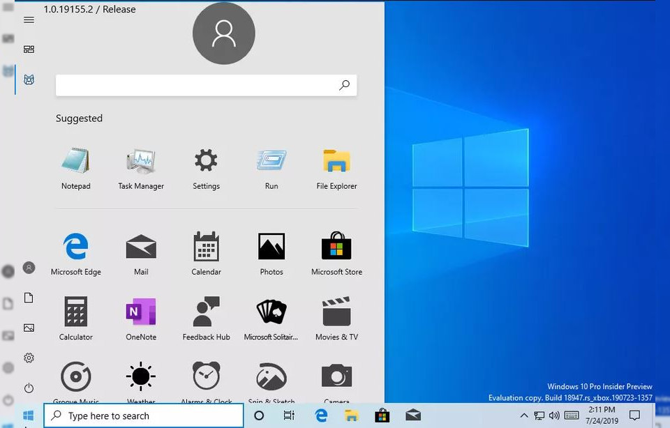 Windows 10, Windows 10: Διέρρευσε το νέο Start menu χωρίς live tiles