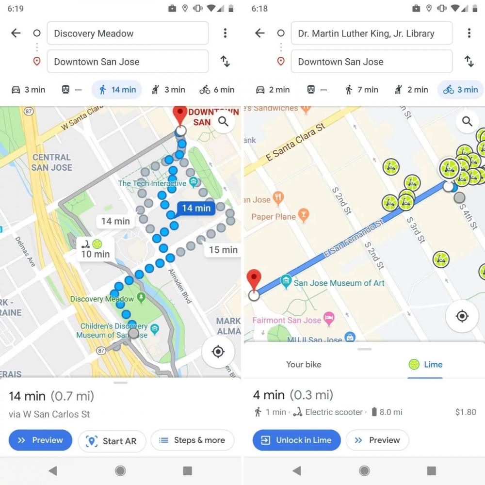 Google Maps, Google Maps: Δείχνει τα οχήματα της Lime και πώς να φτάσεις σε αυτά