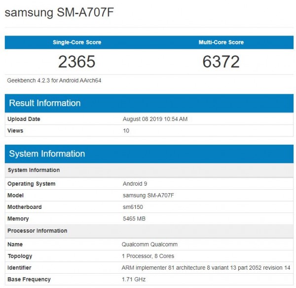 Samsung Galaxy A70s, Samsung Galaxy A70s: Έρχεται τον Σεπτέμβριο με Snapdragon 675 και 64MP κάμερα;