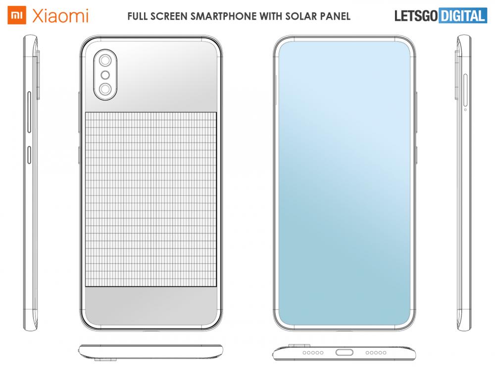 Xiaomi, Xiaomi: Δίπλωμα ευρεσιτεχνίας δείχνει smartphone με ηλιακό πάνελ