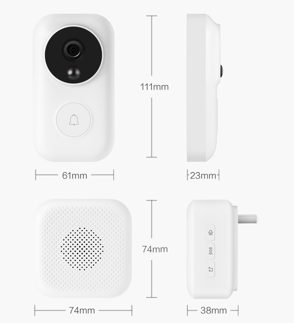 Xiaomi Zero AI Face Identification, Xiaomi Zero AI Face Identification: Έξυπνο κουδούνι με αναγνώριση προσώπου, νυχτερινή όραση και push notifications