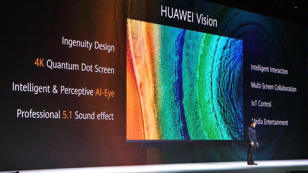 Huawei Vision, Huawei Vision: Smart TV με ρυθμό ανανέωσης 120Hz και έλεγχο IoT συσκευών