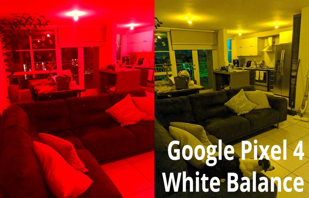 Google Pixel 4, Google Pixel 4: Η ρύθμιση της ισορροπίας λευκού αλλάζει δραστικά τα χρώματα