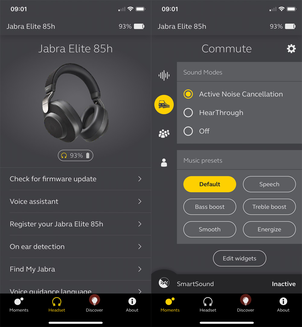 Jabra Elite 85h review, Jabra Elite 85h: Ασύρματα ακουστικά noise calceling κλειστού τύπου και έξυπνες λειτουργίες