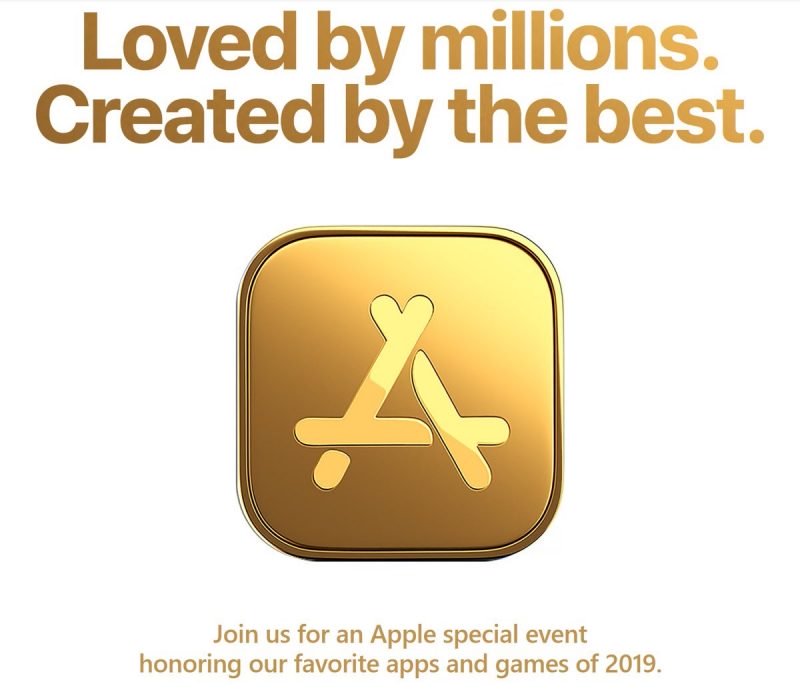 , Special event της Apple στις 2 Δεκεμβρίου για τις αγαπημένες εφαρμογές τους 2019