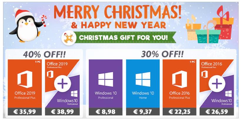 , Χριστουγεννιάτικες προσφορές GoodOffer24: Έκπτωση 20% σε Antivirus και δωρεάν τα Windows 10 Pro