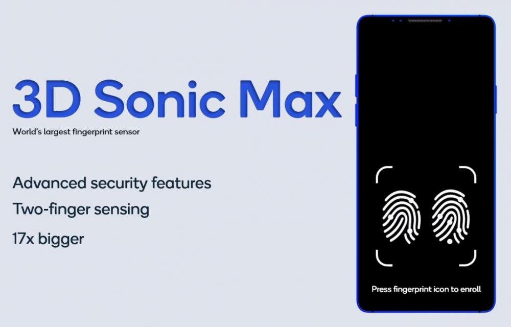 3D Sonic Max, Qualcomm 3D Sonic Max: Ultrasonic fingerprint αναγνωρίζει δύο αποτυπώματα ταυτόχρονα