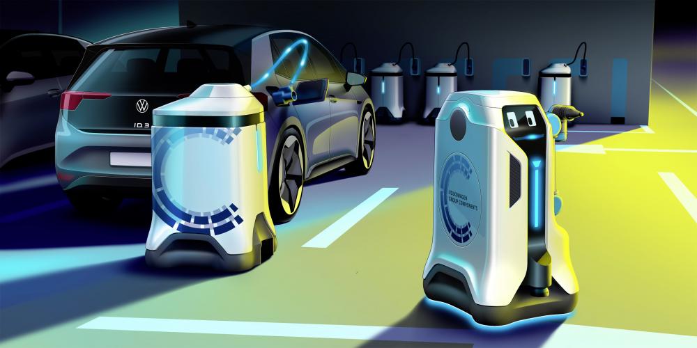 Volkswagen, Volkswagen: Ετοιμάζει ρομπότ που φορτίζει αυτόνομα ηλεκτρικά αυτοκίνητα