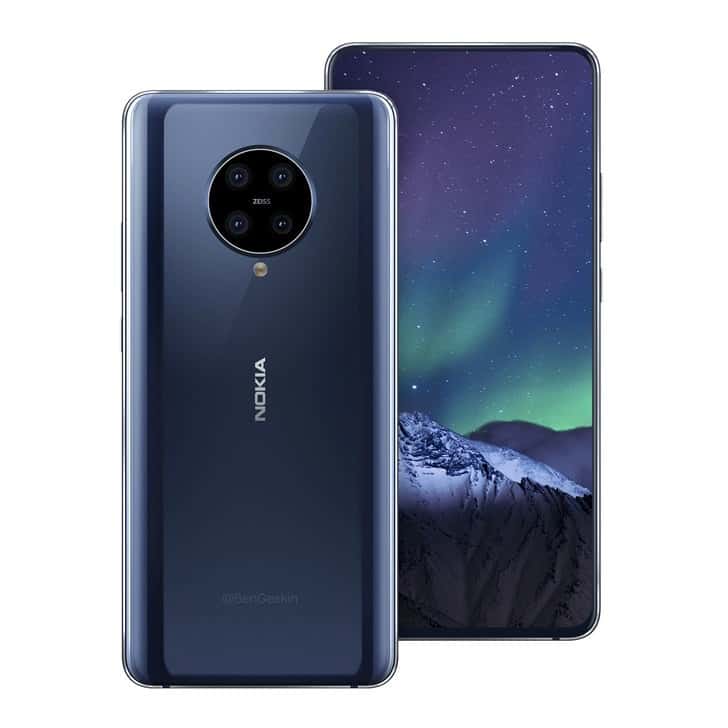, Nokia 9.2: Render αποκαλύπτουν τετραπλή κάμερα και in-display κάμερα