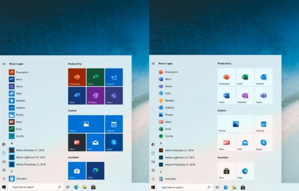 Windows 10, Windows 10: Αυτό είναι το νέο Start menu που σχεδίασε η Microsoft
