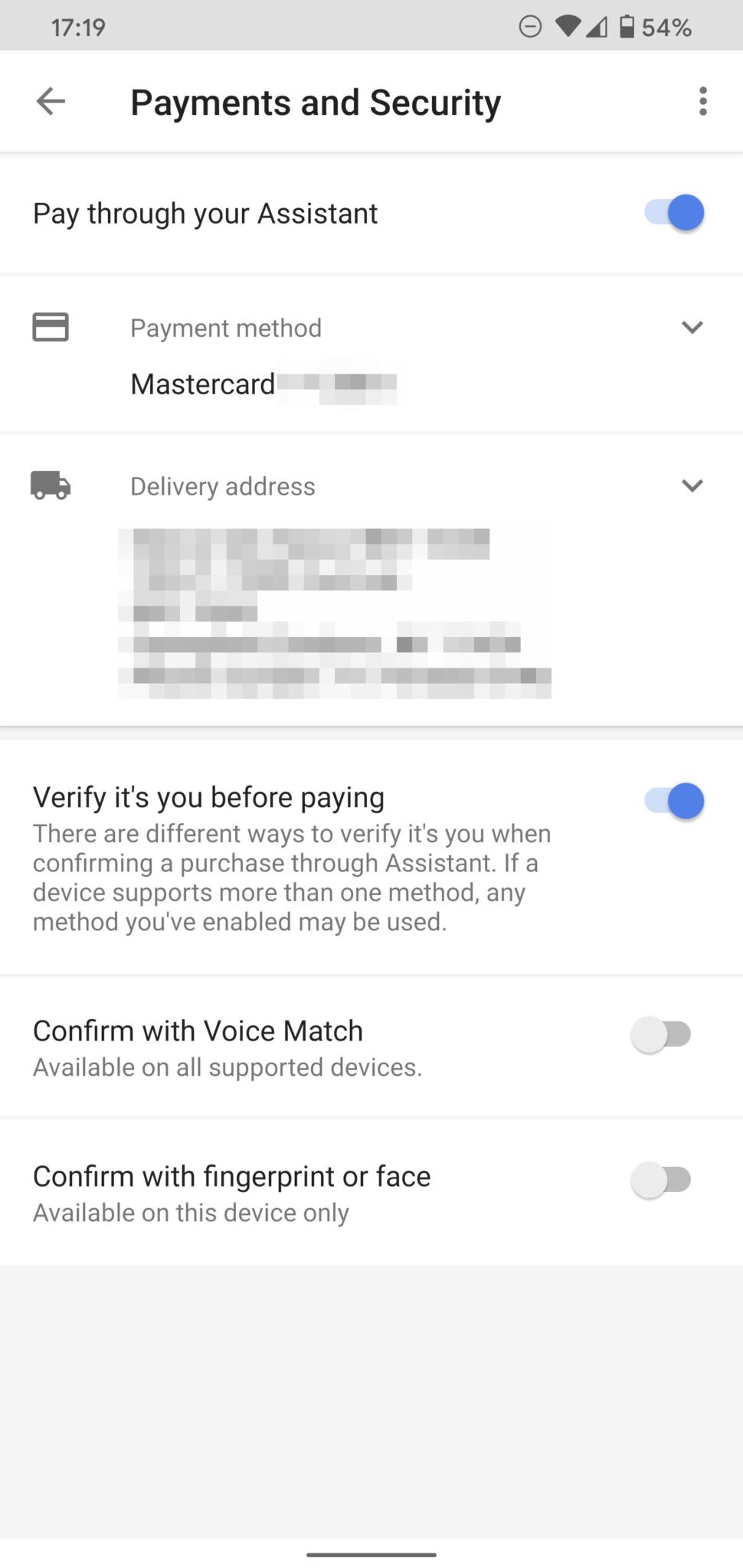 Google Assistant, Google Assistant: Επιβεβαίωση πληρωμών με φωνητικές εντολές