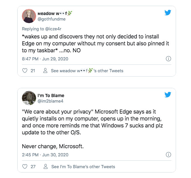 , H Microsoft κάνει αναγκαστική την εγκατάσταση του νέου Edge