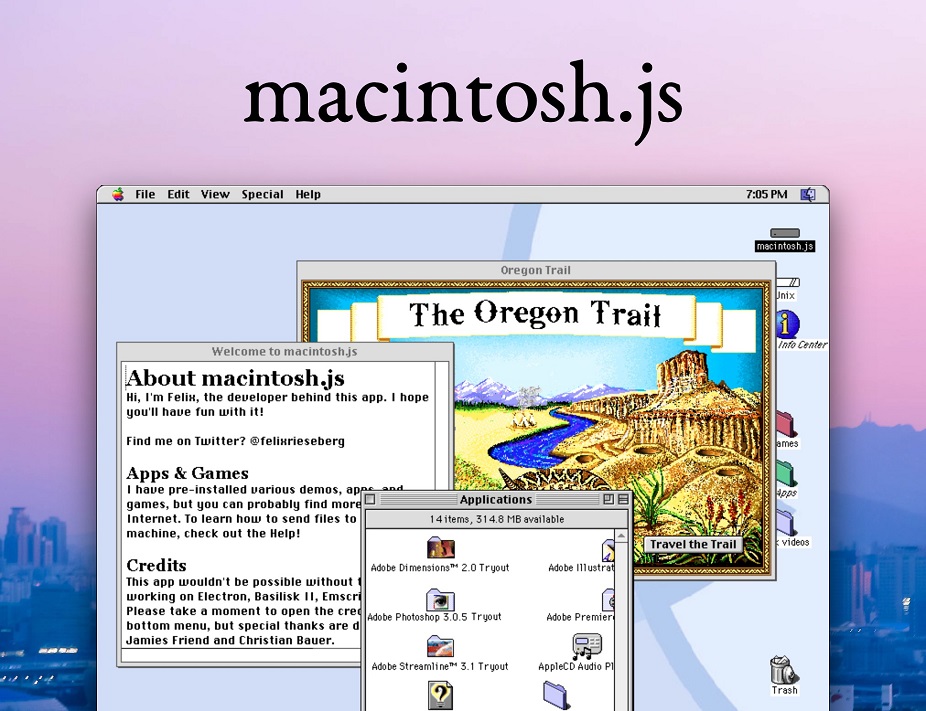 , Το Mac OS 8 διαθέσιμο ως εφαρμογή για macOS, Windows και Linux