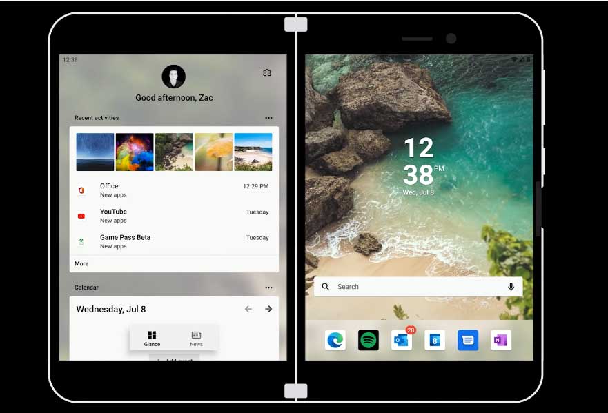 , Surface Duo: Ένα tour στο Android UI της συσκευής