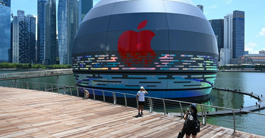 , Apple Marina Bay Sands: Το πρώτο της πλωτό κατάστημα στη Σιγκαπούρη