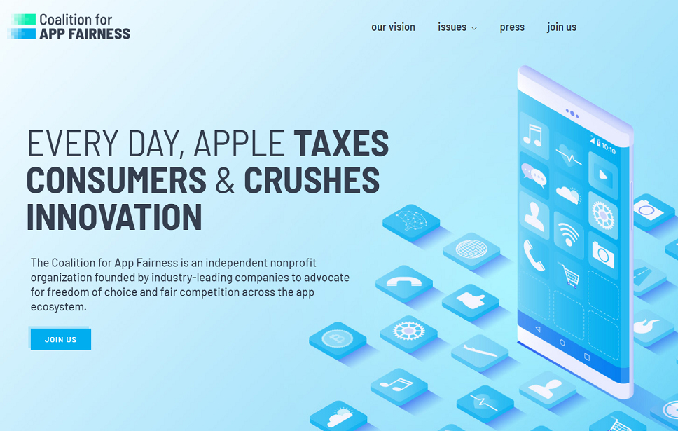 , Coalition for App Fairness: Spotify, Epic Games και άλλοι κατά της πολιτικής του Apple App Store