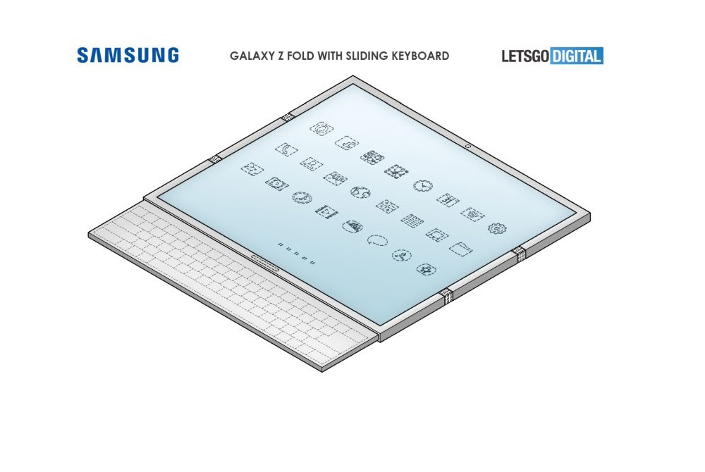 Galaxy Z Fold, Galaxy Z Fold: Τρελή πατέντα της Samsung με συρόμενο πληκτρολόγιο