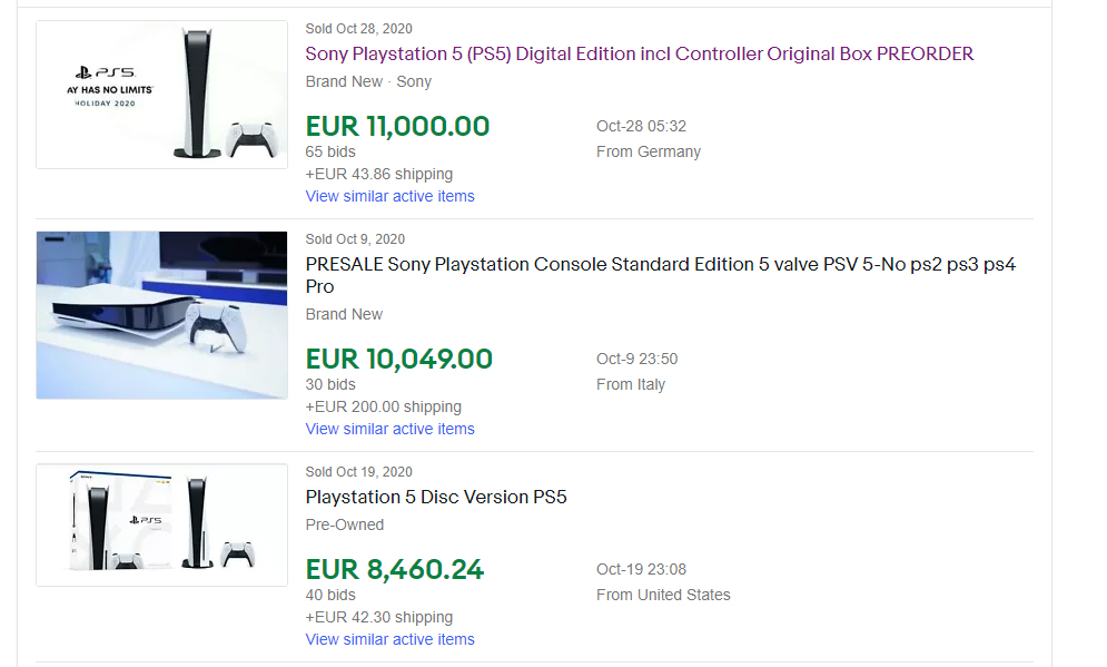 PlayStation 5, PlayStation 5 και Xbox Series X: Πωλούνται σε εξωφρενικές τιμές στο eBay