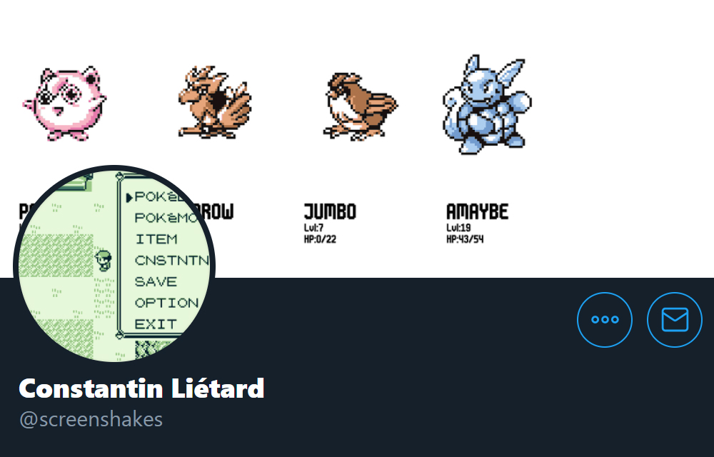 Pokémon Red, Pokémon Red: Αναβιώνει ως παιχνίδι μέσα στο avatar χρήστη του Twitter