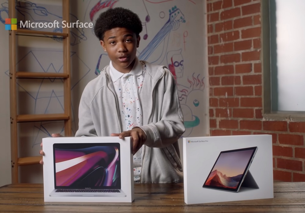 Surface Pro 7, Η Microsoft κοροϊδεύει το MacBook Pro σε νέο διαφημιστικό για το Surface Pro 7