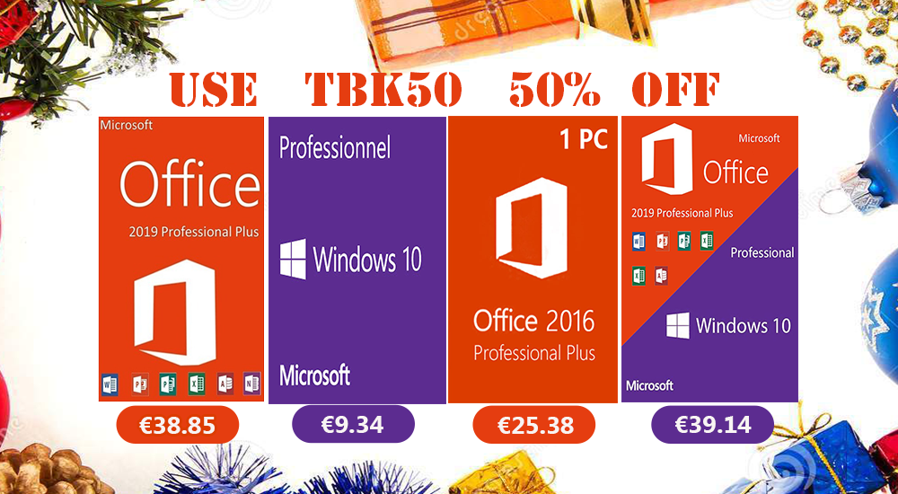 , Μεγάλες εκπτώσεις σε Windows 10 pro με €9.34 και Office 2019 Pro με €38.85