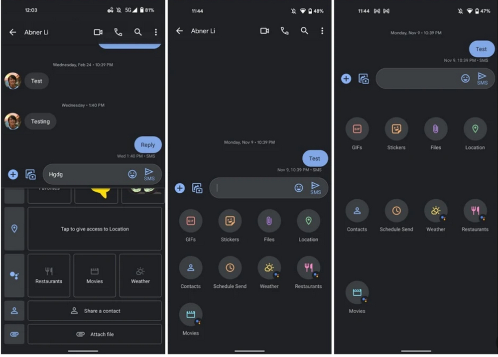 , Android 12: Νέος σχεδιασμός για το Google Messages app