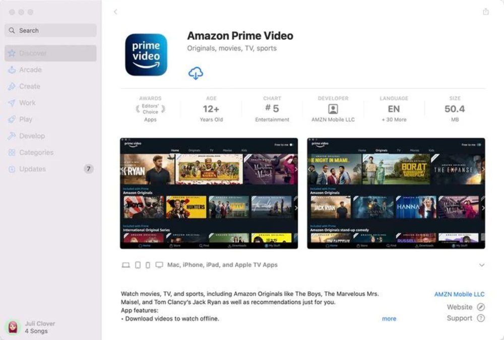 , Amazon: Λανσάρει την εφαρμογή Prime Video για Mac