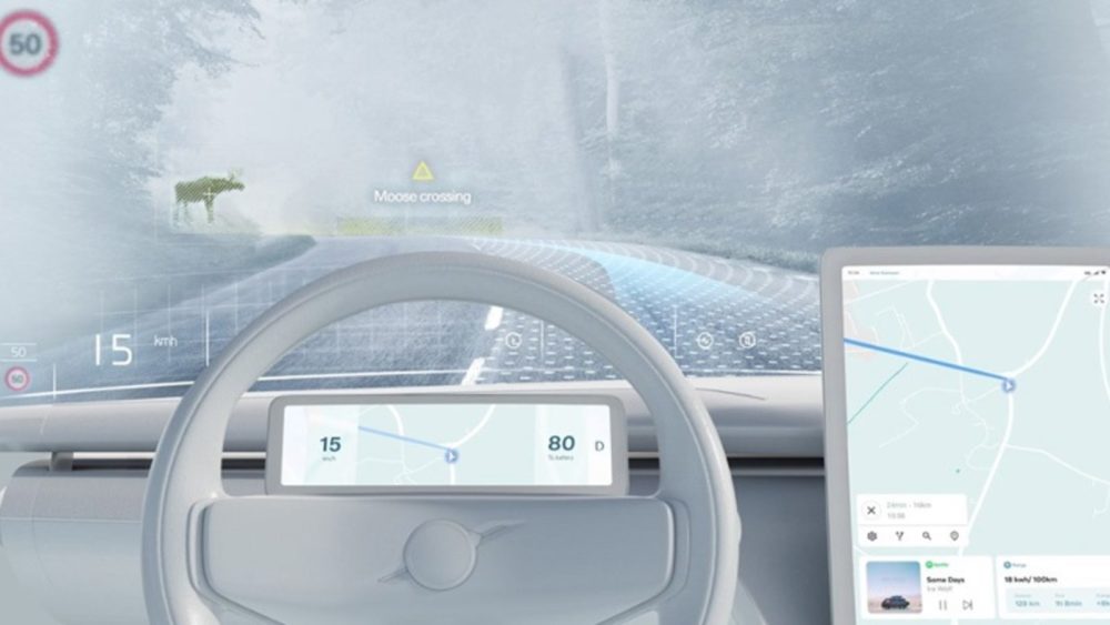 , Volvo: Νέα τεχνολογία μεταμορφώνει το παρμπρίζ σε οθόνη