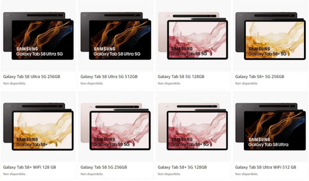 Samsung, Samsung Galaxy Tab S8: Εμφανίστηκε για λίγο στο Amazon Italy και μάθαμε τα πάντα