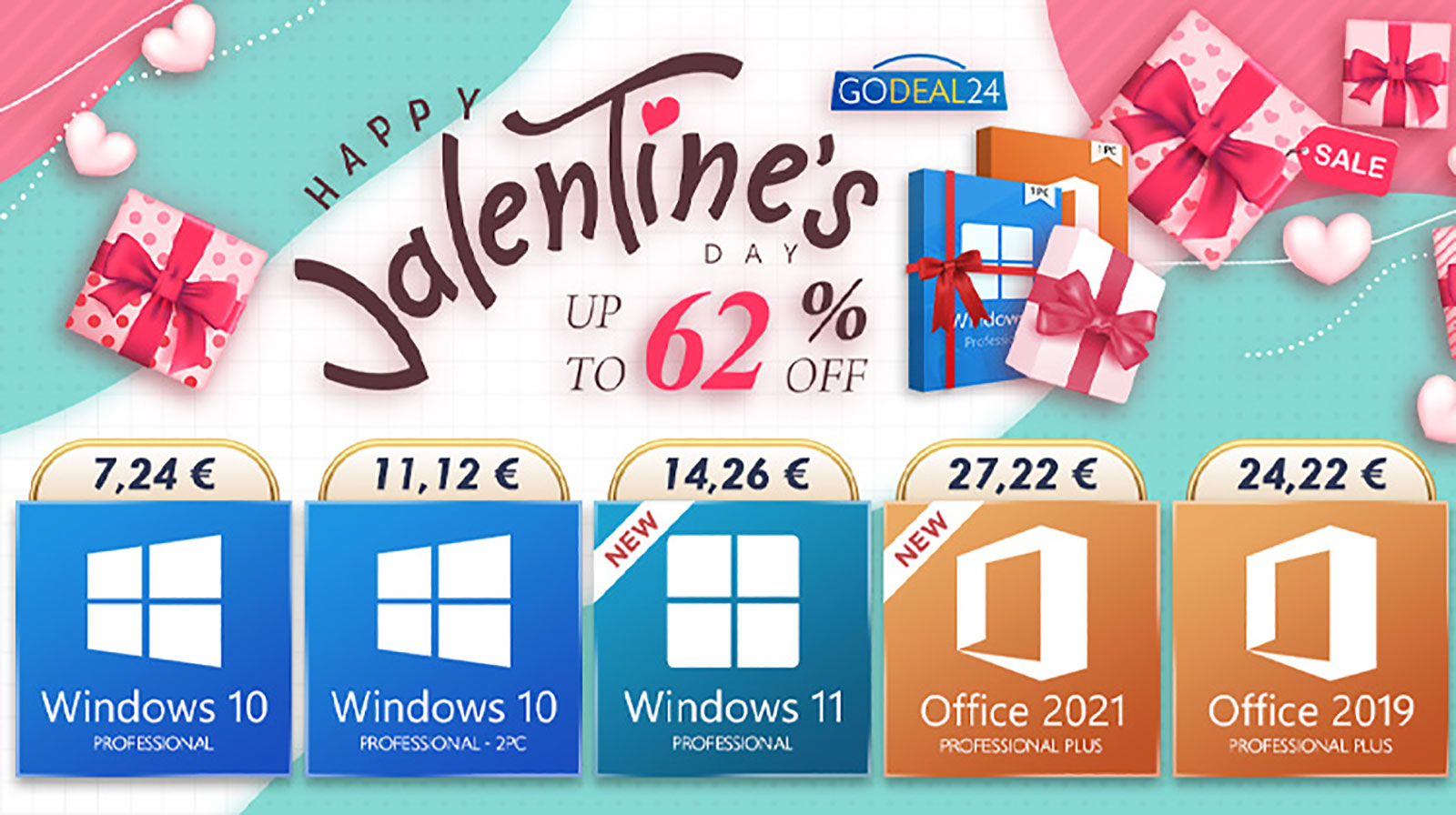 Windows δωρεάν, Valentine’s Day Sale: Αποκτήστε Office 2021 και Windows 11 σε ειδική τιμή