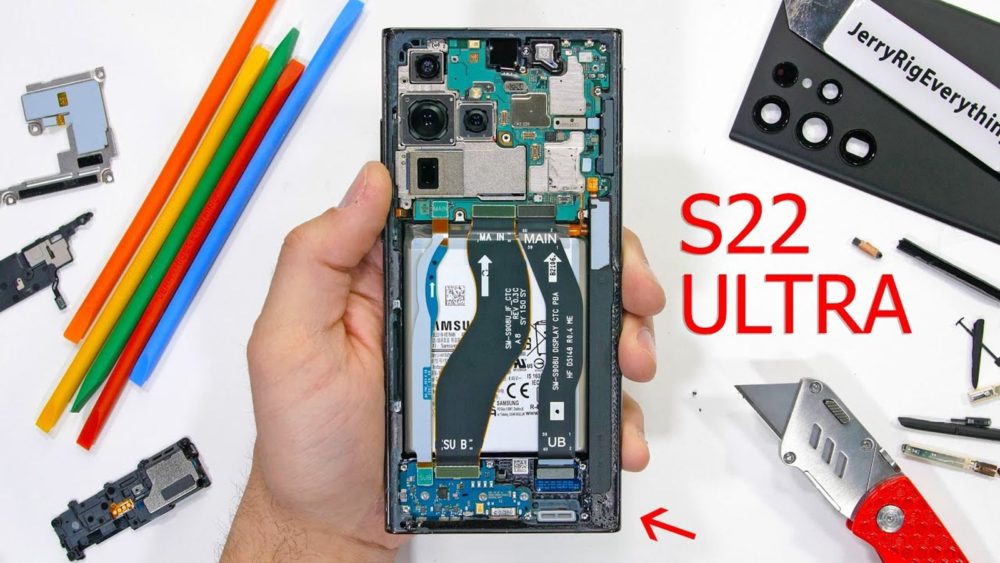 Samsung Galaxy S22 Ultra, Samsung Galaxy S22 Ultra: Έγινε κομματάκια από τον JerryRigEveything