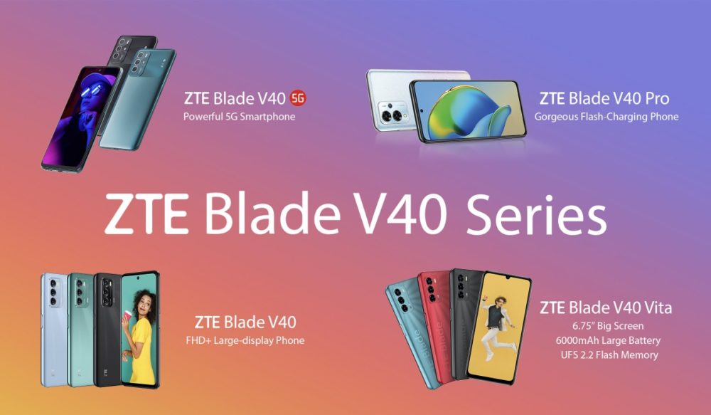 ZTE Blade V40, ZTE Blade V40: Παρουσιάστηκαν τέσσερις συσκευές, μία με συνδεσιμότητα 5G
