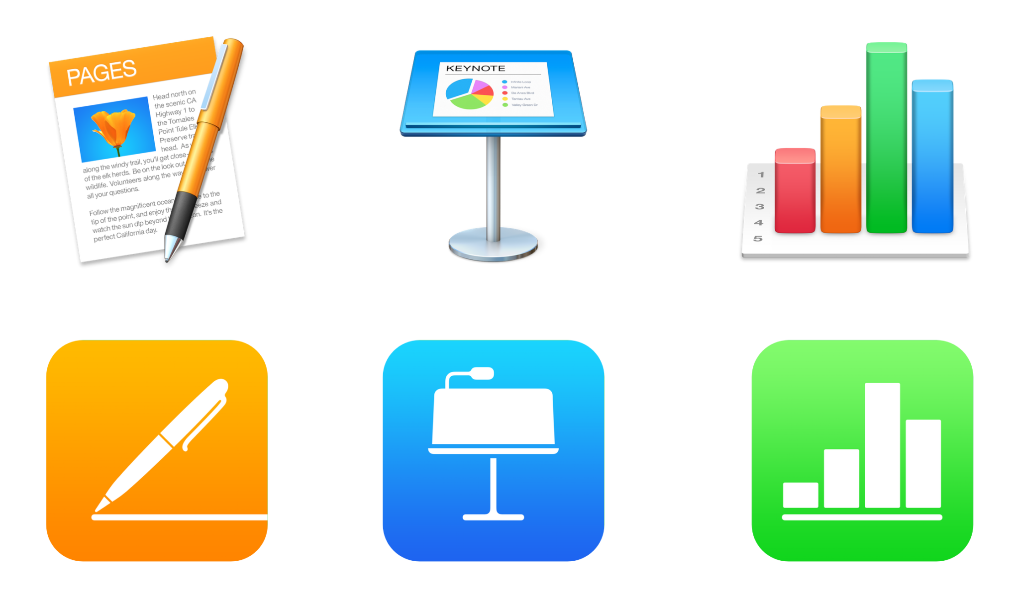 Apple: Ενημέρωση iWork για Mac και iOS