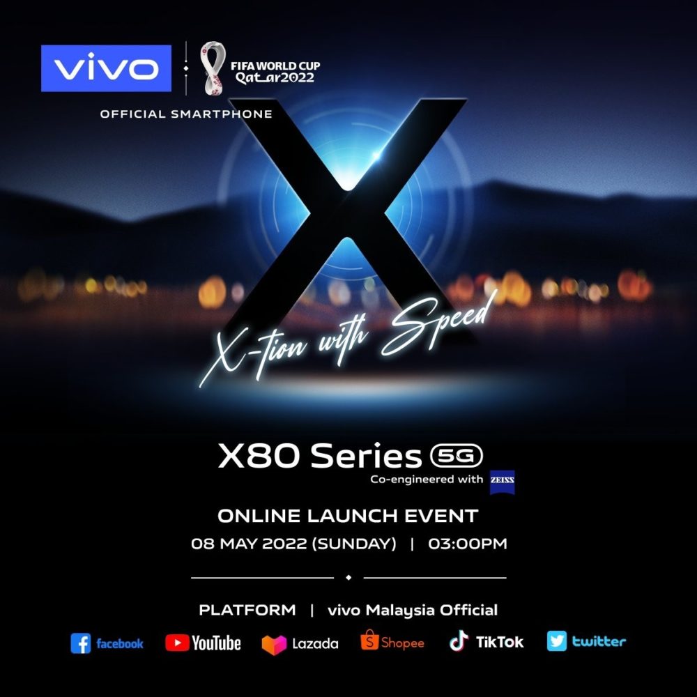 vivo X80, vivo X80: Παγκόσμια κυκλοφορία στις 8 Μαΐου