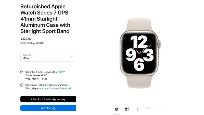 Apple Watch Series 7, Apple: Πουλά refurbished μοντέλα Apple Watch Series 7