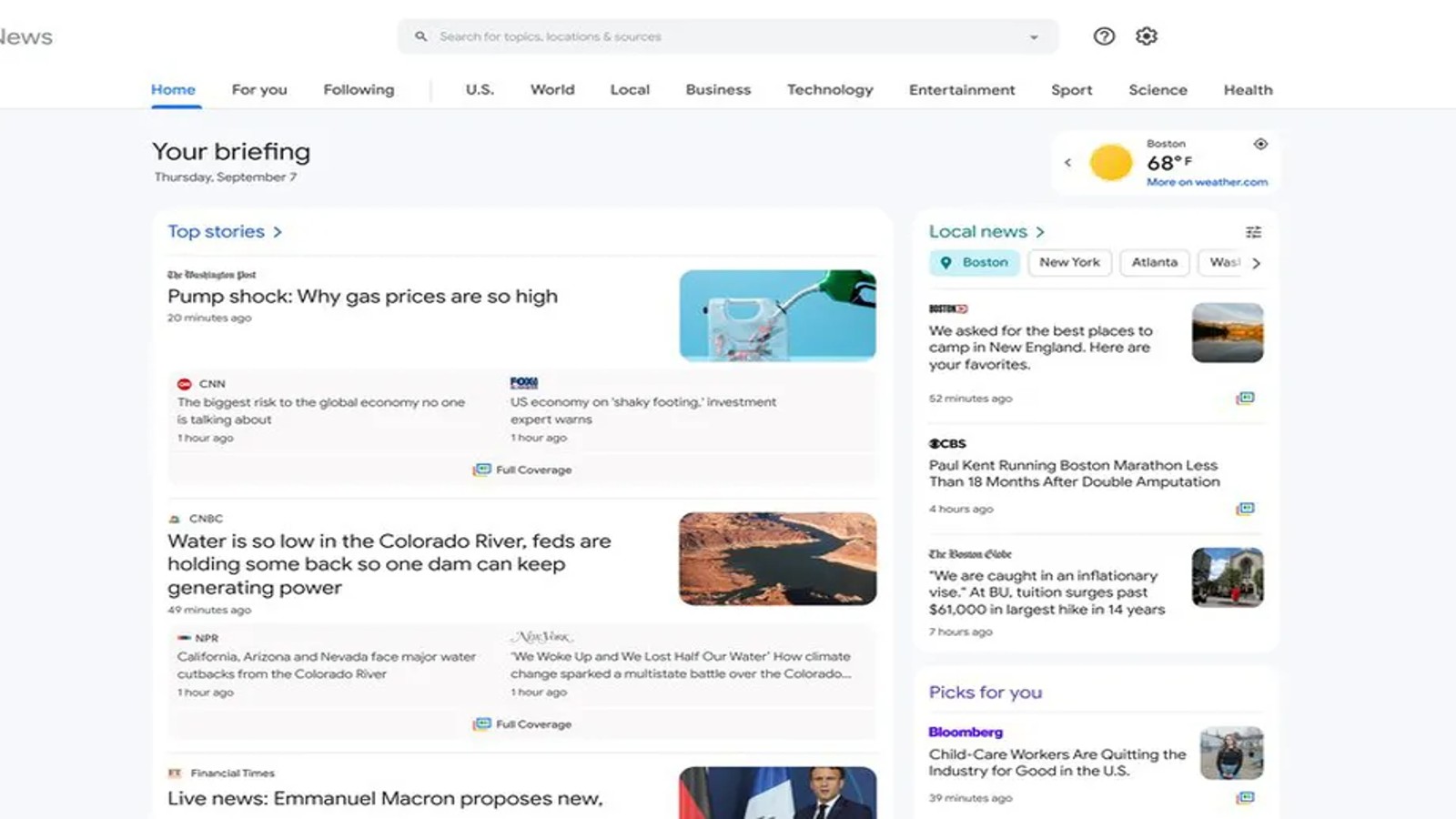 Google News: Ανανεώνεται η desktop έκδοση