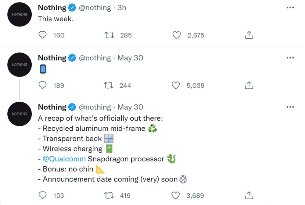 nothing, Το Nothing Phone (1) ίσως ανακοινωθεί αυτή την εβδομάδα
