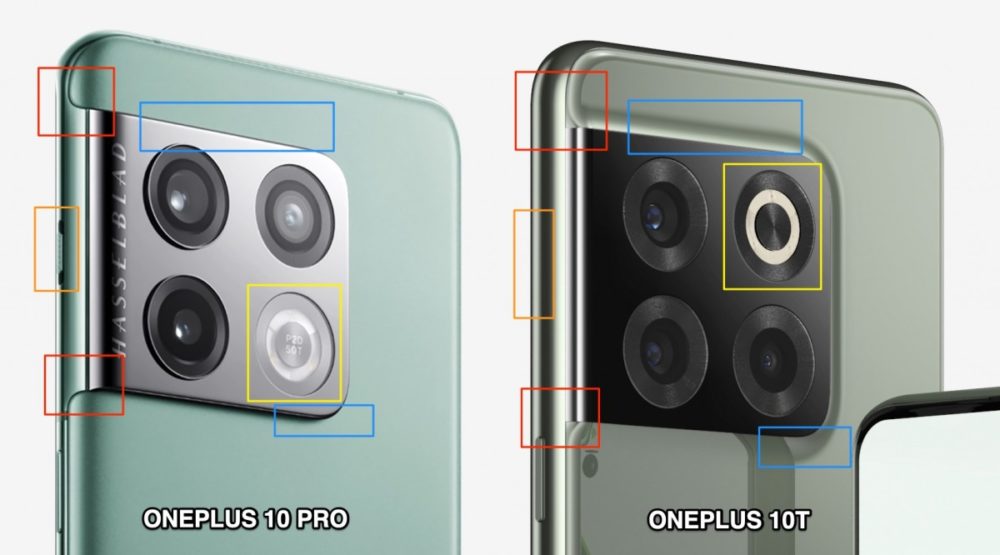 OnePlus 10T, OnePlus 10T: Νέα renders επισημαίνουν τις σχεδιαστικές διαφορές με το 10 Pro