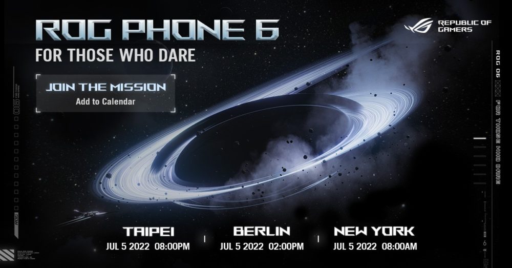 ROG Phone 6, Asus ROG Phone 6: Κυκλοφορεί στις 5 Ιουλίου