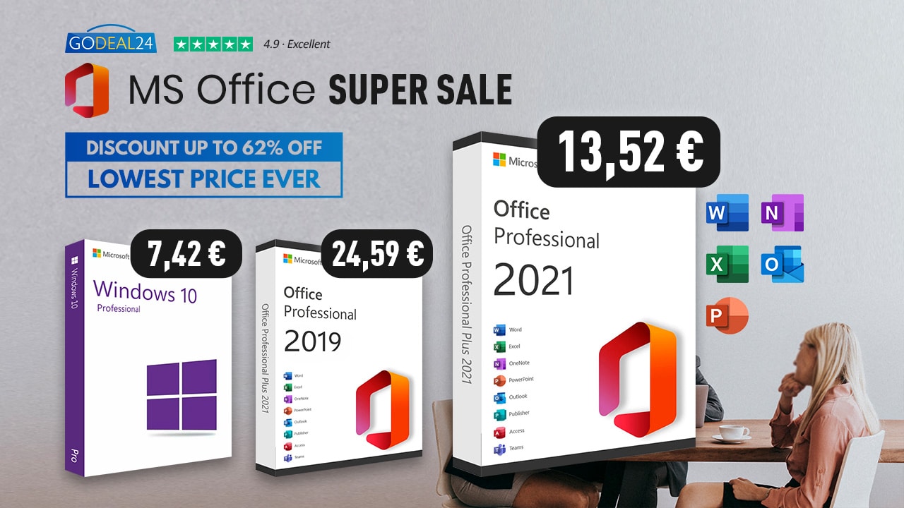 Άδειες λογισμικού Microsoft, Αποκτήστε Microsoft Office 2021 από 13.52€ και Windows με 7.42€