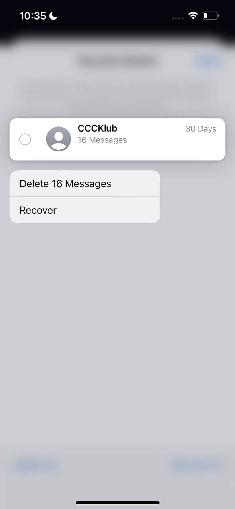 ios 16, Πώς να βρεις πρόσφατα διαγραμμένα μηνύματα στο iOS 16 και να τα ανακτήσεις