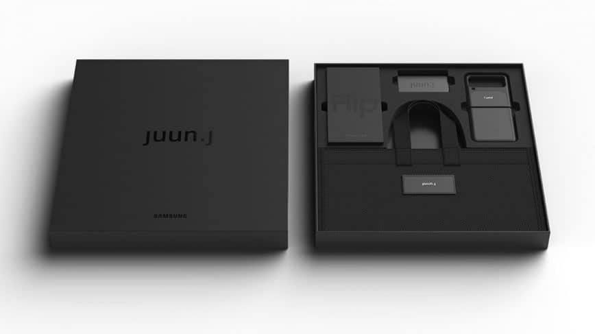 Samsung Limited Edition, Samsung arbeitet mit dem Designer Juun.J zusammen, um faltbare Geräte und Zubehör in limitierter Auflage zu produzieren